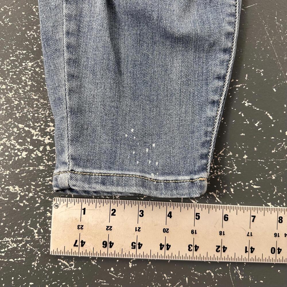 Judy Blue Jeans 36x28 Blue Distressed Skinny Fit Cropped Hi Rise Mom (18W) - Picture 4 of 8